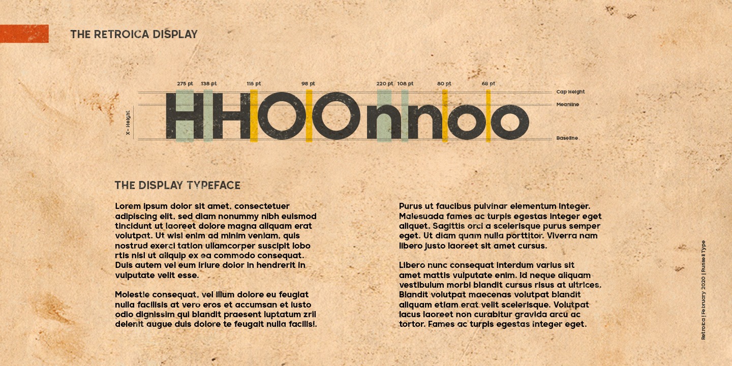 Example font Retroica #3